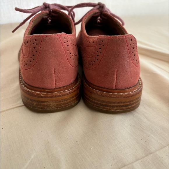 Vintage Fossil Pink Suede Oxfords - Picture 3 of 5